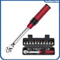 ราคา 16Pcs/Set 1/4inch 72T Ratchet Wrench 2-24N.M Torque Adjustable Wrench Practical Motorcycle Bicycle (46705387499)