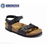ราคา BIRKENSTOCK Classic Birkenstock รองเท้าแตะผู้หญิงสีดําเงา รหัส 34-41 (45861164052)