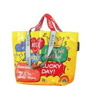 ราคา กระเป๋าผ้ากระสอบ แนวอิเกีย กันน้ำ ใบใหญ่ และใบเล็ก (40877372030)