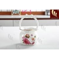 ราคา ตะกร้ากระเบื้อง ตะกร้ากระเบื้อง พร้อมช้อนส้อมกลมมีหูโบว์ (51960662653)