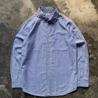 ราคา Uniqlo เสื้อเชิ้ตแขนยาวลายทาง scnd prlvd เสื้อเชิ้ตทางการดั้งเดิม ลายทาง สีขาว สีฟ้า (46259528564)