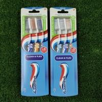 ราคา แปรงสีฟัน Aquafresh Clean & Flex (นุ่ม/กลาง) (51909300504)