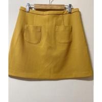 ราคา S A L E Used Mini Mustard Skirts Brand CPS Chaps | Size M ลดราคากระโปรงสั้น Chaps (11276136682)