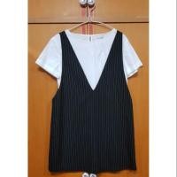 ราคา เอี๊ยมกระโปรงดำจากpull and bear (1244867379)