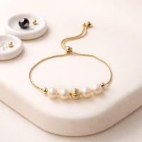 ราคา สร้อยข้อมือไข่มุกแท้ปรับได้สําหรับผู้หญิงมินิมอลเรียบหรูสร้อยข้อมือพรีเมี่ยมแฟชั่นเกาหลีของขวัญวันค (44379666334)