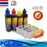 ราคา ชุดตลับหมึกแบบรีฟิล พร้อมชิป สำหรับ Canon PIXMA iP7270, MG5570/5470/6470/6370/7170พร้อมหมึก 100ml 4 ขวด (446785102)