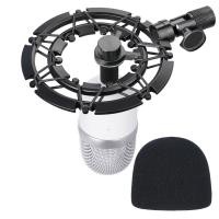 ราคา Razer Seiren Mini Shock Mount และ Pop Filter Matching Mic Boom Arm Stand, เข้ากันได้กับไมโครโฟนขนาดเล็ก Razer Seiren (43100803692)