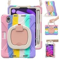 ราคา เคสเด็กฝาครอบป้องกันซิลิโคนพร้อมที่ใส่ดินสอ, สายสะพายขาตั้งที่มั่นคงสําหรับ ไอแพด อากาศ 7/อากาศ 6/อากาศ 5/อากาศ 4, ไอแพด มือโปร 11 2025 2024 2022 2021 2020 2018, มินิ 7/มินิ 6 (45603975356)