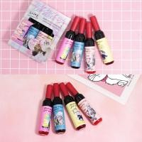 ราคา ลิปกลอสใส ลิปมัน P P PNF แต่งหน้าข้ามพรมแดนขวดไวน์แดง Tear-Off ลิปกลอส 4 ชิ้นชุด Dye Lip Liquid ถ้วยไม่ติด Fade Lip G (42530971454)
