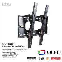 ราคา 2023 New T3200 ขาแขวนทีวี สำหรับ OLED TV ขนาด 55"- 65" Panasonic, LG, Sony ปรับก้มหน้าจอได้ -10°, Max VESA 400x400 mm. (16894758466)