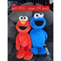 ราคา ตุ๊กตาเอลโม่ คุ๊กกี้ ❤️ elmo cookie งานคู่ สวย (27167833101)