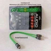 ราคา 2 สายสัญญาณเสียง RCA ตัวเมีย 1 ตัวผู้ OFC Momentum GF Series เครื่องเสียงรถยนต์คุณภาพสูงและเครื่องเสียงภายในบ้าน (29032341784)