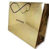 ราคา ถุงกระดาษ Balenciaga สีทอง ใบใหญ่ ขนาด 21x9x18" (U68) (16680926082)