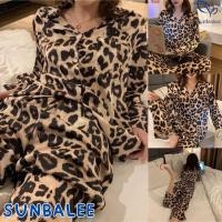 ราคา E ชุดนอน sunbalee น่ารัก เสื้อ+กางเกง ชุดนอนลายเสือ ชุดนอนแฟชั่น แขนขายาว คอปก ใส่สบาย พร้อมส่ง (13551677708)