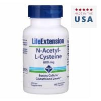 ราคา Life Extension, N-Acetyl-L-Cysteine, 600 mg, 60 Vegetarian Capsules (2294228661)