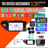 ราคา 2K QLED จอ android จอแอนดรอย 10inch Toyota REVO 2015-2023 WIFI+GPS CARPLAY+SIM+360 จอแอนดรอยตรงรุ่น จอแอนดรอยด์ติดรถยนต์ (55961284614)