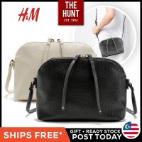 ราคา H&M Double Zip Half Moon Sling Crossbody Women Handbag Bag Messenger Shoulder Beg (29041447864)