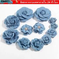 ราคา CIAOZY Denim Flower, DIY ผ้ายีนส์ดอกไม้ประดิษฐ์, เสื้อผ้า Scrapbooking Lace Trim เสื้อผ้าดอกไม้ (50510832728)