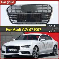 ราคา Car Front Bumper Grille grill Racing Grills For Audi A7/S7 2016 2017 2018 High quality ABS Chrome R (48604954596)