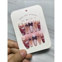 ราคา เล็บปลอม เล็บแฟชั่น ลายสวยๆ ไซส์S พร้อมส่ง (40607366875)