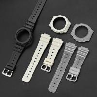 ราคา Matte Resin watch Strap and Case for Casio G-SHOCK GA2100 watchband Soft sport men Replace Watch Bracelet Accessories Wristband (46910245755)