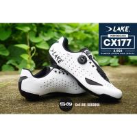 ราคา รองเท้าปั่นจักรยานเสือหมอบ LAKE Shoes CX177-X Wide หน้ากว้าง​ สี White/Black ล๊อตใหม่ล่าสุด !! (40963800335)
