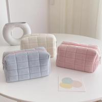 ราคา กระเป๋าเครื่องสำอาง ผ้าฝ้าย น่ารัก นุ่มนิ่ม สไตล์เกาหลี กระเป๋าใส่เครื่องสำอาง BAG-SFT (46157628735)