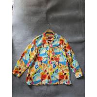 ราคา Hottist เสื้อเชิ้ตผ้าฝ้ายหลากสีโทนสีส้มเหลืองฟ้าคอวีแขนยาวไซส์Lอก43ยาว26(งานมือสอง)32 (43257068308)