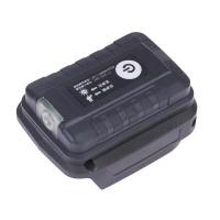 ราคา อะแดปเตอร์แบตเตอรี่GOOD พร้อมไฟสําหรับตัวแปลงเอาต์พุต USB คู่แบตเตอรี่ Li-ion 18V (55452568791)