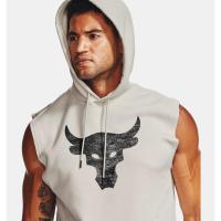 ราคา Men's Project Rock Charged Cotton Sleeveless Hoodie, เสื้อ Under Armour (6979748285)