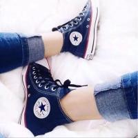 ราคา Allstar classic boots ขอบสีแดงกรมท่า_รองเท้าผู้ชาย_รองเท้าผู้หญิง_ (47609591413)
