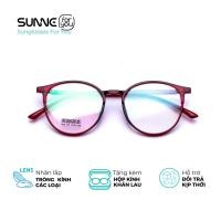 ราคา กรอบแว่นตาทรงกลมสีแดงเหมาะสําหรับหน้าเหลี่ยม 513 (49560685642)