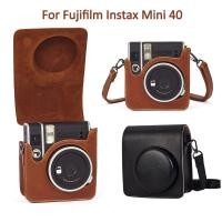 ราคา Case Cover Bag For Fujifilm Instax Mini 40 Retro Leather Camera Bag Travel Protective Case for Fujifilm Mini 40 with Sho (25988904468)