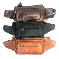 ราคา Chinatown leather กระเป๋าวัวหนังแท้ คาดเอว สะพายหน้าอก น้ำตาลเข้มและสีแทน ซิปยาวยื่นหน้า (20240349844)