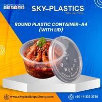 ราคา A4 PP Round Container ABBA A4 - กล่องใส่อาหารพลาสติกแบบใช้แล้วทิ้ง (40331311345)
