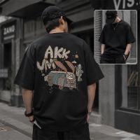 ราคา เสื้อยืดโอเวอร์ไซซ์ลายกราฟิก Aki Van สไตล์สตรีท แขนสั้น คอกลม เสื้อยืดแฟชั่นผู้ชายผู้หญิง สีขาว/สีดำ (45211359102)