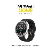 ราคา Amazfit Active 2 Black Leather Watch นาฬิกาออกกำลังกาย วัดชีพจร ติดตามสุขภาพ แบตอึด ดีไซน์หรู (41580399119)