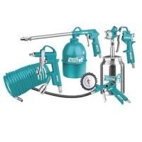 ราคา Total ชุดอุปกรณ์งานลม 5ชิ้น รุ่นTATK051-3 ( Air Tools Set ) ( สายลม + กาพ่นโซล่า + กาพ่นสี + ปืนเป่าลม + หัวเติมลม ) (23403573715)