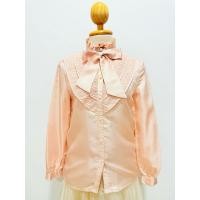 ราคา เสื้อแขนยาวผ้ามันวาว ผูกโบว์ที่คอมือสอง (44062119017)