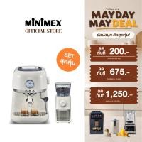 ราคา [SET สุดคุ้ม] MiniMex เครื่องชงกาแฟ รุ่น MLM1 La Moon พร้อม เครื่องบดกาแฟ รุ่น MCG5-CR หรือ MCG5-BL (รับประกัน 1 ปี) (24035894481)