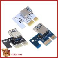 ราคา TOOLBOX PCI-E Riser การ์ด PCI สําหรับ Express 1X ถึง 16X Extender 6pin อะแดปเตอร์ GPU Mining USB 3 0 PCIE X1 กราฟิก Riser สําหรับ V (48859444367)