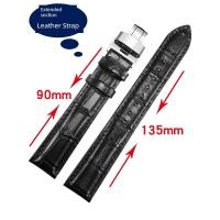 ราคา สายนาฬิกาหนังแบบขยายมือหนาเหมาะสําหรับ Tissot Langqin Omega Tianwang Meidu IWC สร้อยข้อมือหนังวัว (55861263252)