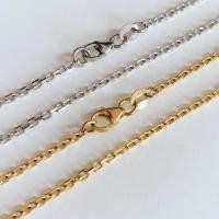 ราคา สร้อยคอทองคำแท้18k ทองคำขาว18k (75% gold) ผู้ชาย 2mm ยาว 24นิ้ว GN750-10 (53808673688)