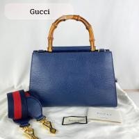 ราคา Gucci small navy bamboo ✨ (28863218668)