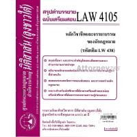 ราคา ชีทสรุป LAW 4005 หลักวิชาชีพและจรรยาบรรณของนักกฎหมาย ม.รามคำแหง (นิติสาส์น ลุงชาวใต้) (13317331175)