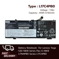 ราคา แบตเตอรี่โน๊ตบุ๊ค Battery Notebook Lenovo Yoga 530-14IKB Series Flex 6-14IKB L17M4PB0 L17C4PB0 ของแท้100% ส่งฟรี !!! (29903875581)