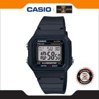 ราคา Casio รุ่น W-217H-1A นาฬิกาข้อมือผู้ชาย สายเรซิ่น - สีดำ (41670525994)