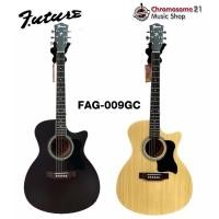 ราคา กีตาร์โปร่ง Future FAG-009GC สีเคลือบด้าน มี2สี สีไม้,สีดำ (28869997426)