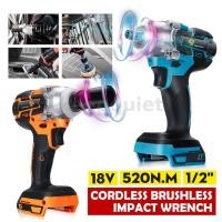 ราคา สว่านโปร 18V 520N.m. Li-Ion ไร้สาย 1/2'' Impact Wrench Driver สำหรับเปลี่ยนแบตเตอรี่ Makita (21689419255)