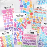 ราคา สติ๊กเกอร์กากเพชร ร้านไทยพร้อมส่ง สติ๊กเกอร์วิบวับ สติ๊กเกอร์คละลาย หัวใจ ดาว สายรุ้ง ก้อนเมฆ ตัวอักษร ก้อนหิน Ribbon (11406033891)
